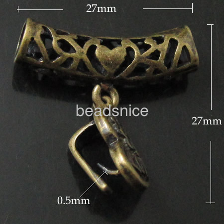 Brass Pendant Bali,Heart,